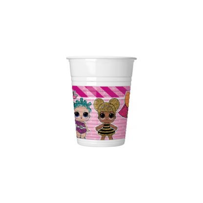 decorata 90857 - Wegwerpbekers - 8 stuks - 200 ml - multi
