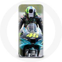 Maniacase Hoesje voor Samsung Galaxy A6 2018 Valentino Rossi Motorfiets Racing Driver 46