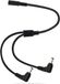 SURIGHT DC splitter kabel 1 vrouwelijk naar 2 rechte hoek mannelijk - 12V DC 5.5mm X 2.1mm Y Splitter Adppter Vrouwelijk