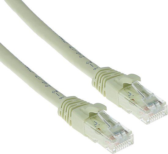 ACT Ivoor 10 meter U/UTP CAT6A patchkabel snagless met RJ45 connectoren IB3210