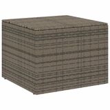 VidaXL Tuinbox 291 L poly rattan grijs