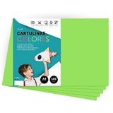 Cartulina m-office Cartulina de Colores A4 180gr Verde (100 hojas)
