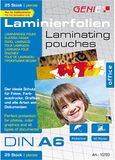 Genie 10781 lamineerfolie (transparant, 80 micron, formaten tot DIN A4, geschikt voor alle lamineerapparaten) 25 DIN A6 transparant