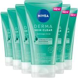 NIVEA Derma Skin Clear Gommage visage 6 x 150 ml