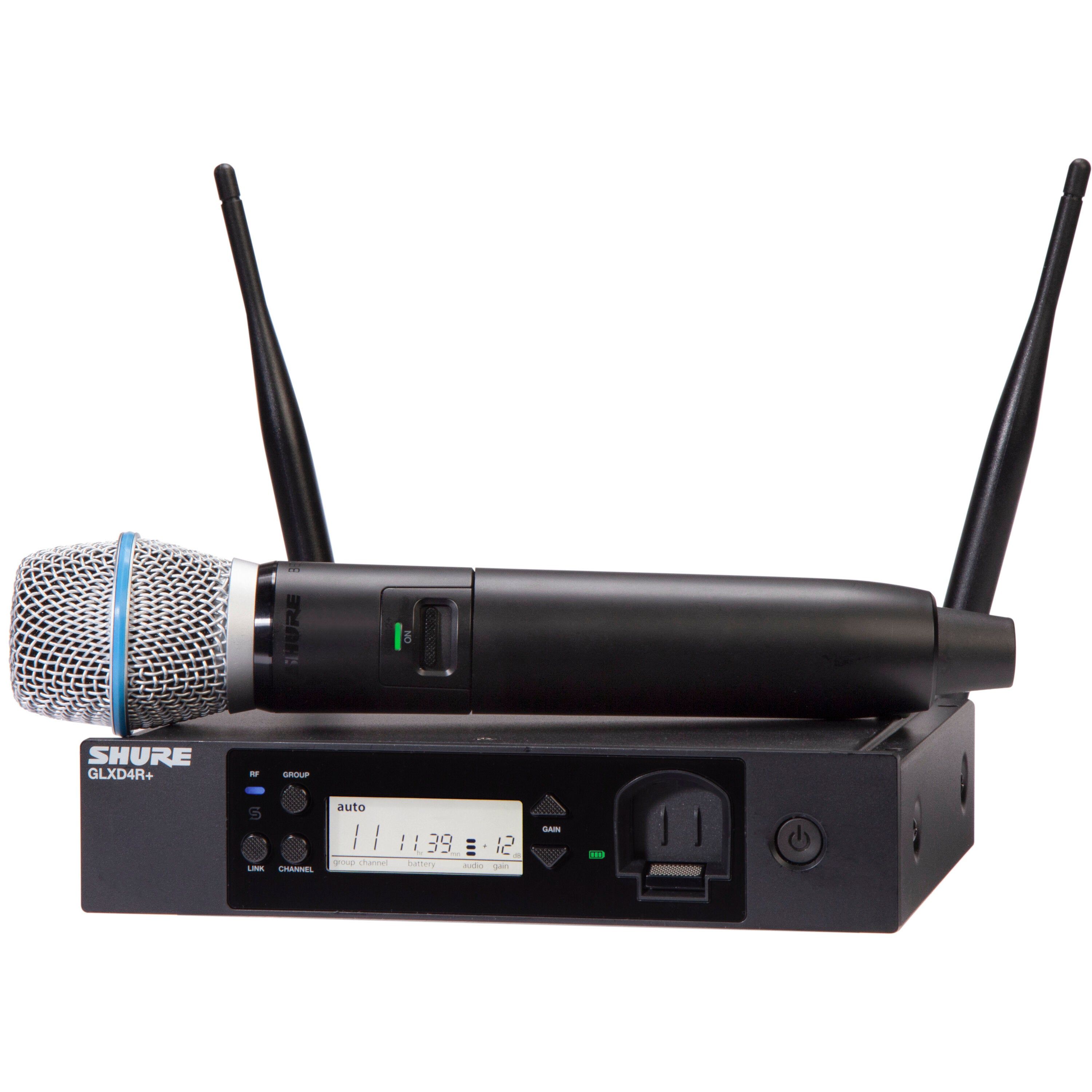 Shure GLXD24R+/B87A Draadloze Handheld Microfoon