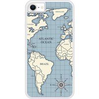 iPhone 7 Bedrukt siliconen hoesje Map vintage