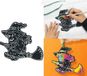 FIESTAS GUIRCA 6 Halloween-silhouetten om in te kleuren (14 cm)