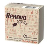 Renova Love&Action Papieren servetten, 90 milieuvriendelijke servetten, cocktailformaat, 2 lagen, kleur kracht, FSC®-gecertificeerd