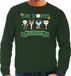 Bellatio Decorations Foute Kersttrui/sweater heren - de hosti band - groen - kerstmuziek - band L