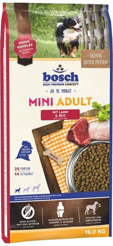 Bosch Mini Adult With Lamb & Rice 15kg