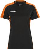 Craft dames-T-shirt Evolve 2.0 Contrast Jersey W Zwart/Oranje