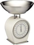 KitchenCraft Living Nostalgia Balance de cuisine mécanique - 4 kg (8 lbs) - Crème antique