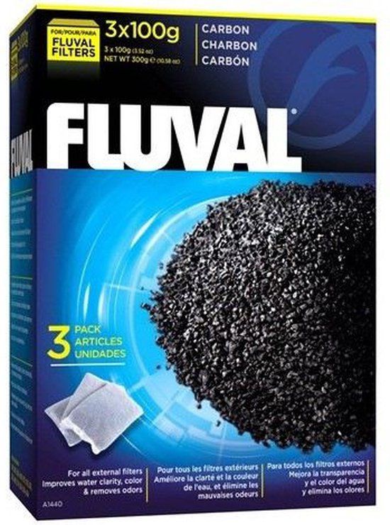 Fluval Premium Koolstof - 300 - 3 x 100 g