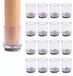 Icecat 16 bouchons en feutre de silicone pour pieds de meubles, 16 mm