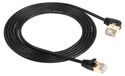 Câble Ethernet Cat8 90 degrés, haute vitesse jusqu'à 40 Gbps