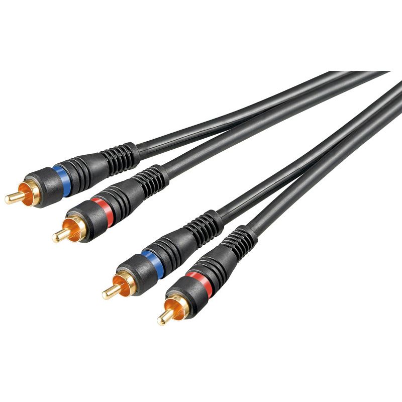 Goobay 60795 - Audio kabel - 2 m - Zwart