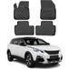 Audi Tapis de sol compatibles avec Audi A1 8X Sportback 2014-2018 | 3D toutes saisons | tapis de sol en caoutchouc | tapis antidérapant toutes saisons | noir