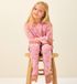 Little Label - Pyjama Meisjes Roze Strikjes - 6Y/110-116 - Zachte BIO Katoen