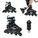 Skates en ligne réglables pour enfants 30-41 avec roues confortables