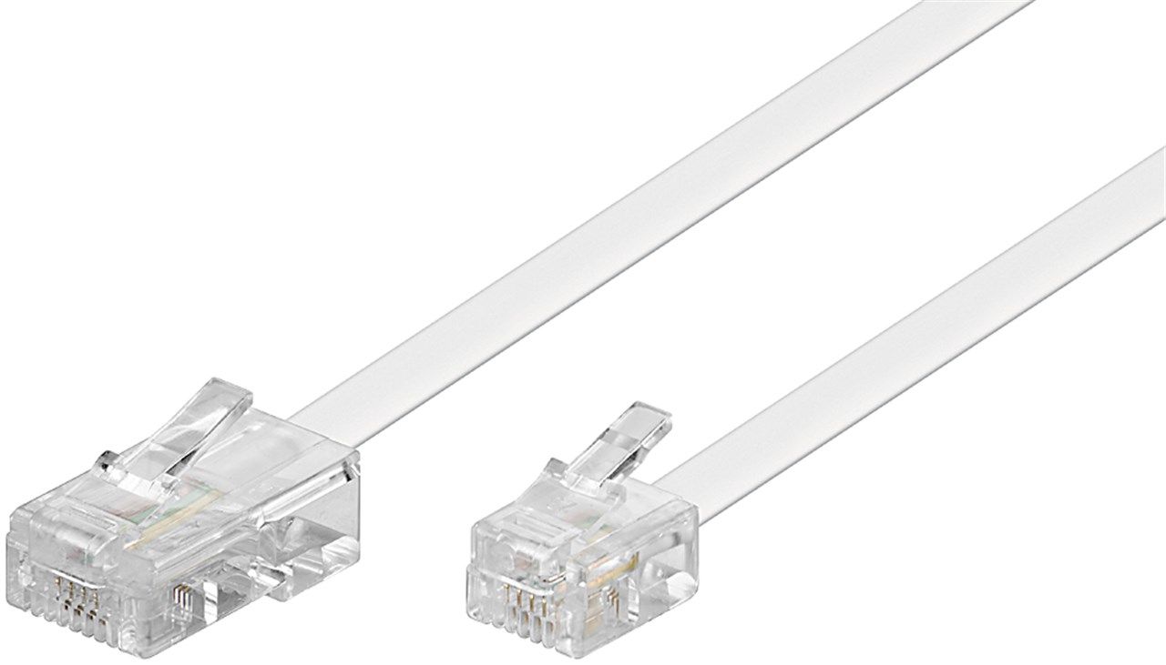 Goobay DSL Modem / Router Cable - RJ45 to RJ11 - 6m - White