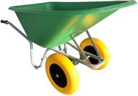 Altrad Kruiwagen Forza 165 Liter HDPE Bak Groen Met 2 Anti-Lek Banden