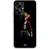 Maniacase Hoesje voor Xiaomi Redmi 13C 5G One Piece manga anime Luffy zwarte achtergrond