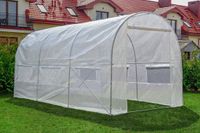 Viking Choice AP Onderdelen B.V. Tunnelkas - 450x200x200 cm - 6 klamboe ramen - wit