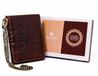 Peterson Biker Portefeuille Homme Cuir Véritable Marron