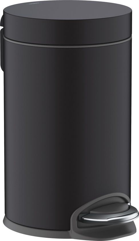 hansgrohe AddStoris Pedaalemmer - 3 Liter - Rond - Mat Zwart - 41775670