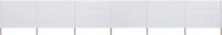 vidaXL - Windscherm - 6-panelen - 800x160 cm - stof - zandwit