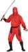 Widmann Red Dragon Ninja Kostuum voor Volwassenen - Rood/Zwart - Maat L