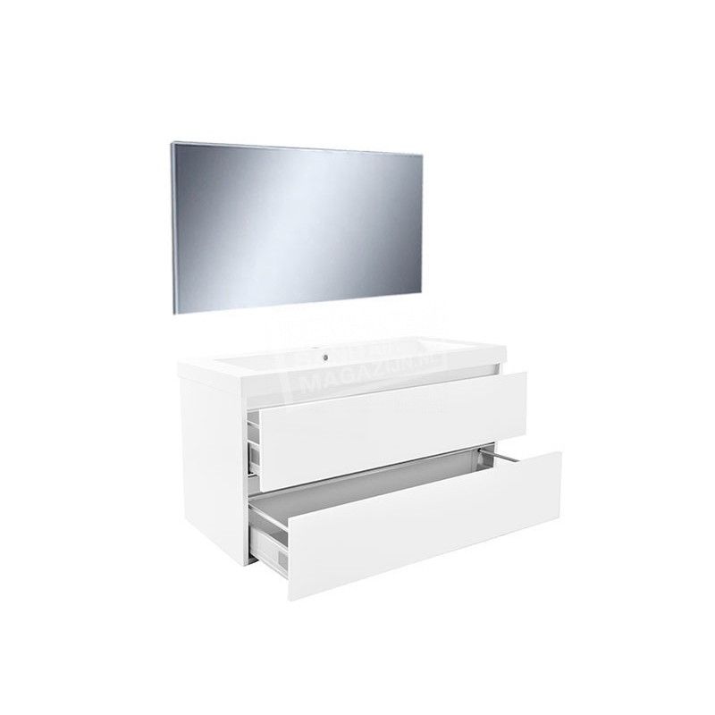 Wiesbaden Badkamermeubelset Vision 1000 Wit - 100cm breed