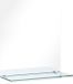 vidaXL Wandspiegel met Schap - 20x40 cm - Gehard Glas - Zilver