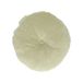 Coussin en velours, coton biologique, céladon, rond