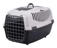 Trixie 39831 transportbox Capri 3, S: 40 × 38 × 61 cm, donkergrijs/lichtgrijs
