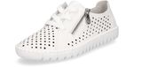 Rieker chaussures à lacets femme blanc
