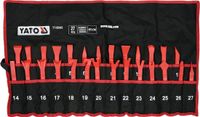 Yato Bekledingsdemontageset 27-Delig - Gehard Nylon Demontage Gereedschap voor Auto Interieur - Bekledingsopeners & Trim Removers - Krasvrij Demontageset voor Clips, Deurpanelen & Sierlijsten - Met Opbergetui
