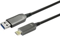 VivoLink USB-C naar USB-C Kabel 10 m Zwart