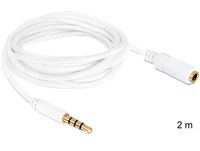 DeLOCK 3.5mm Audio Kabel - 2m - Wit