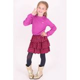 B.Nosy Korte strokenrok met print - roze