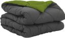vidaXL Zomerdekbed 220 x 135 cm zomer 200 gsm groen en antraciet