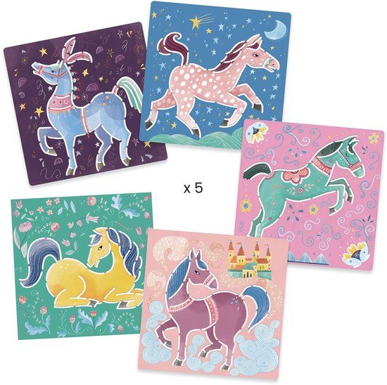 Djeco Sjablonen Paarden