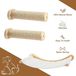 StarTech Wandgemonteerd kattenbed - Klimwand met krabpaal - Sisal met 2 treden - 3-delige set - Drie niveaus - Voor katten