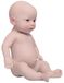 Poupée de bébé en silicone, 18,5 pouces, douce, réaliste, marron