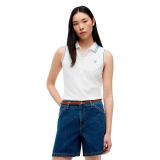 Tommy Hilfiger Polo Femme Coton Élasthanne Bleu L