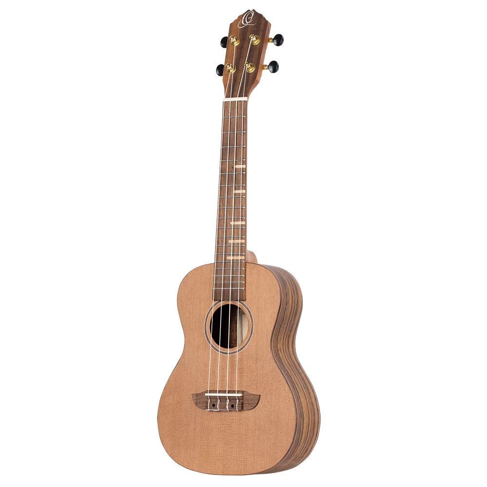 Ortega RUTI-CC-L Timber Series Natural left-handed concert ukulele with gig bag