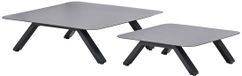 Garden Impressions Realdo Loungetafel set van 2 – Aluminium – Antraciet – Vierkant
