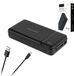 Krüger&Matz Powerbank - 30000 mAh - 2x USB-A 2x USB-C - 18W - Noir