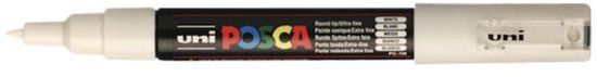 Merkloos POSCA Markeerstiften PC-1M Wit Zwart (6 Stuks)