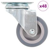 vidaXL 48 st zwenkwielen 50 mm